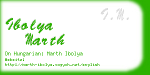 ibolya marth business card